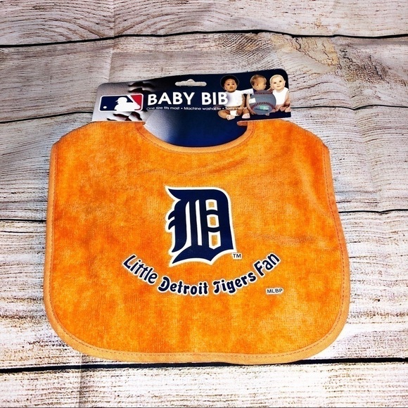 NWT Little Detroit Tigers Fan All Pro Bib - Picture 1 of 7